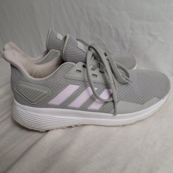 Adidas Running Shoes Adiwear Grey White Girls Sneakers Size 3 - Picture 1 of 12